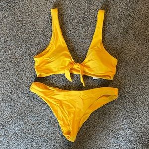 Yellow bikini